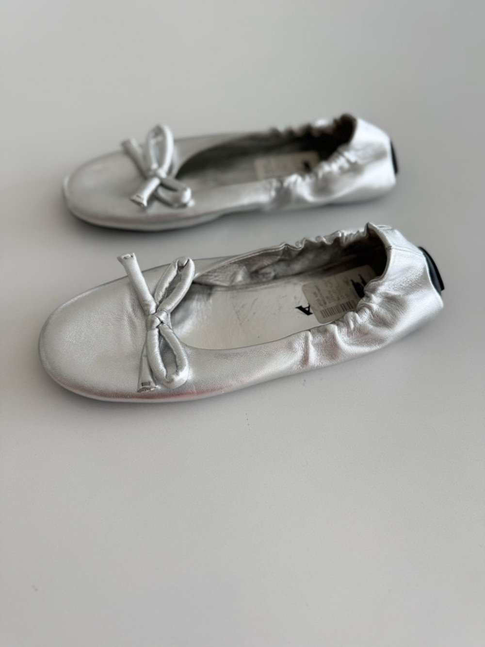 NWOT PRADA Metallic leather ballet flats - 38 - Picture 5 of 9
